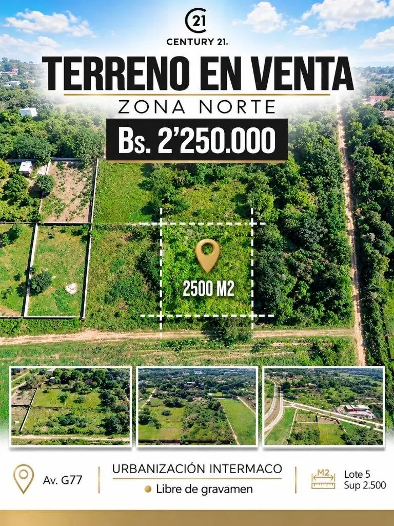 Terreno de 2.500 m² en venta en la Urb. Intermaco, Zona Norte: foto 2 de 7
