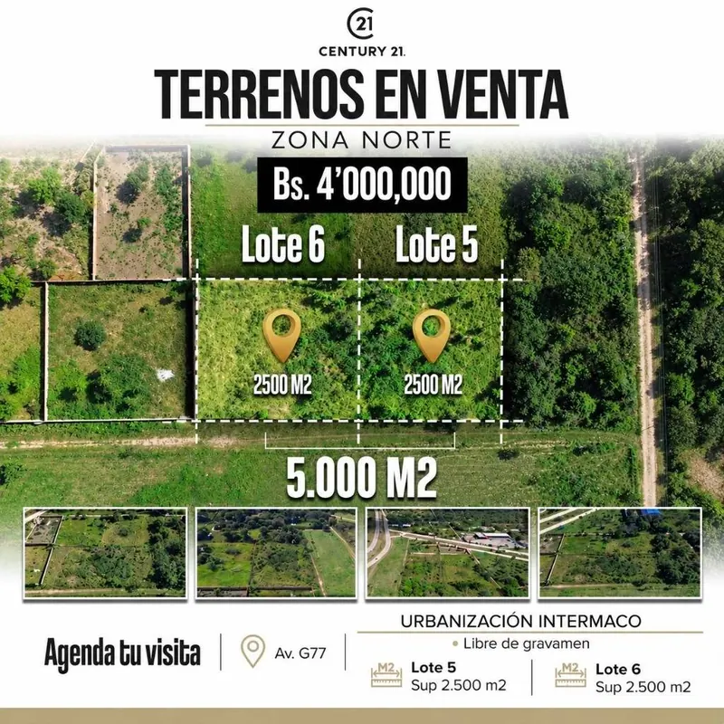 5,000 m² lot for sale in the Intermaco development, North Zone: foto 2 de 6