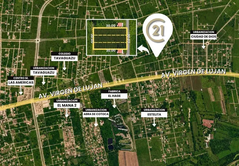 3 terrenos contiguos de 300 m² en venta en Ciudad de Dios, Cotoca: foto 3 de 4