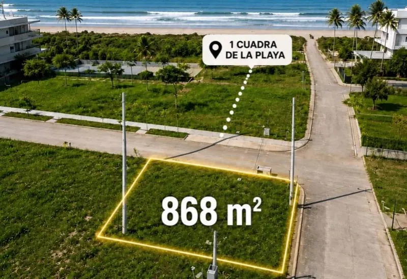 868 m² corner lot for sale in Mar Adentro, Urubó: foto 2 de 7