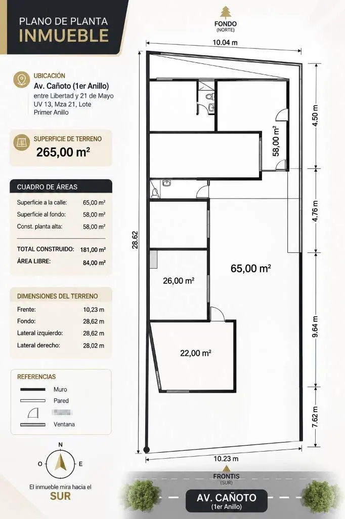 House for sale on Av. Cañoto, 1st ring, with 2 apartments: foto 5 de 5