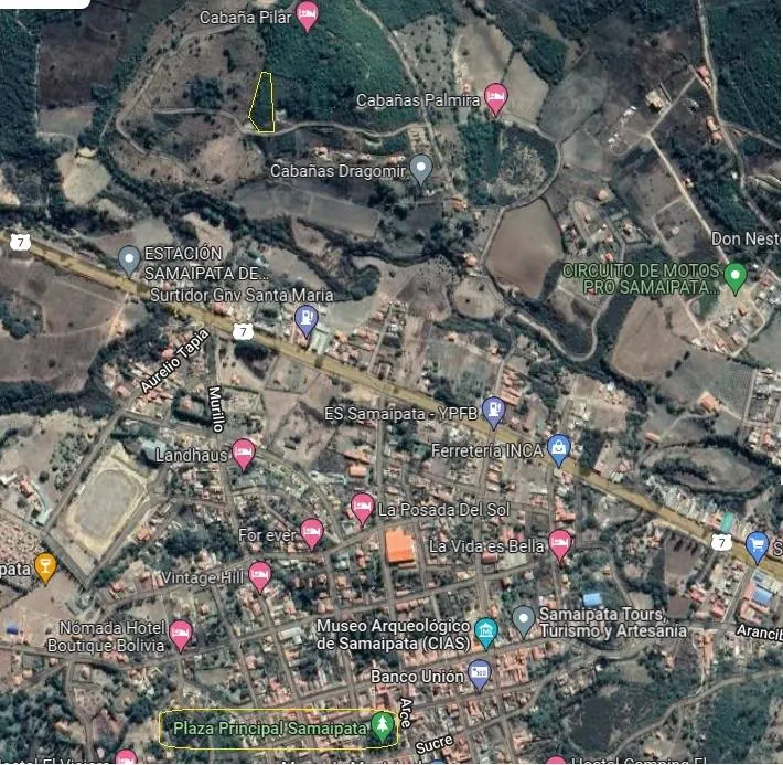 3,914.43 m² lot for sale in Samaipata, with water and electricity: foto 3 de 6