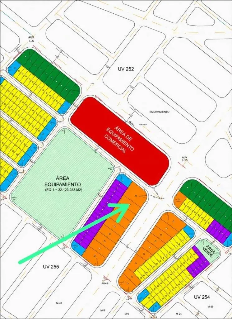 1,000 m² lot for sale in the Libertad development, South Zone: foto 6 de 8