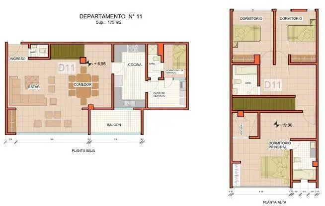 Brand-new 3-bedroom duplex for rent in Urbarí: foto 9 de 9