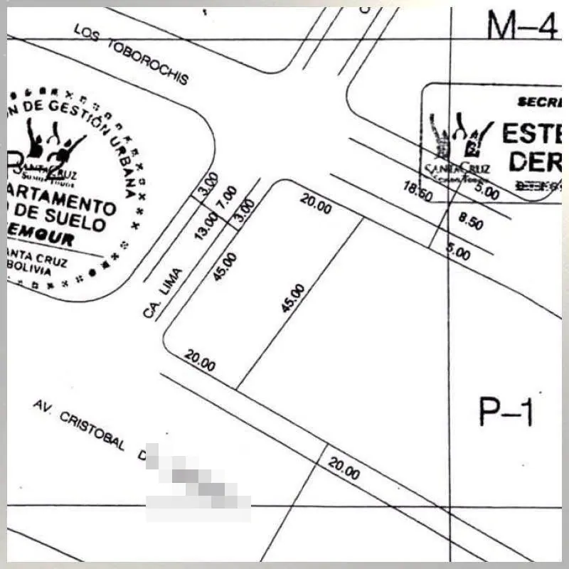 Terreno en esquina de 900 m² en venta sobre el 2do anillo: foto 2 de 5