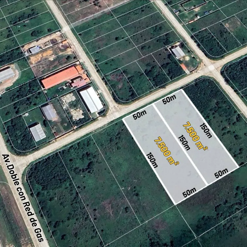 7,500 m² industrial lot for sale in PILAT, Warnes: foto 3 de 5