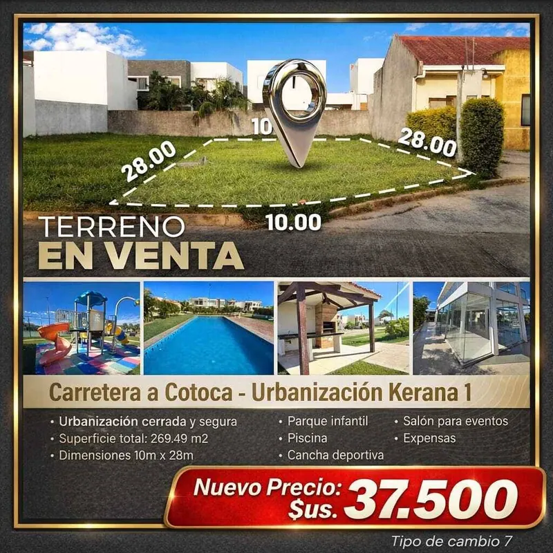Terreno de 269,48 m² en venta en la urbanización Kerana 1: foto 2 de 6