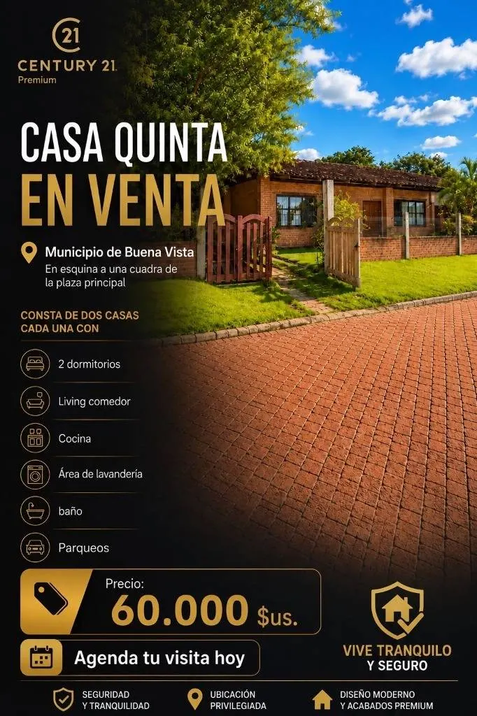House with two homes for sale in Buena Vista, 275.05 m²: foto 3 de 5