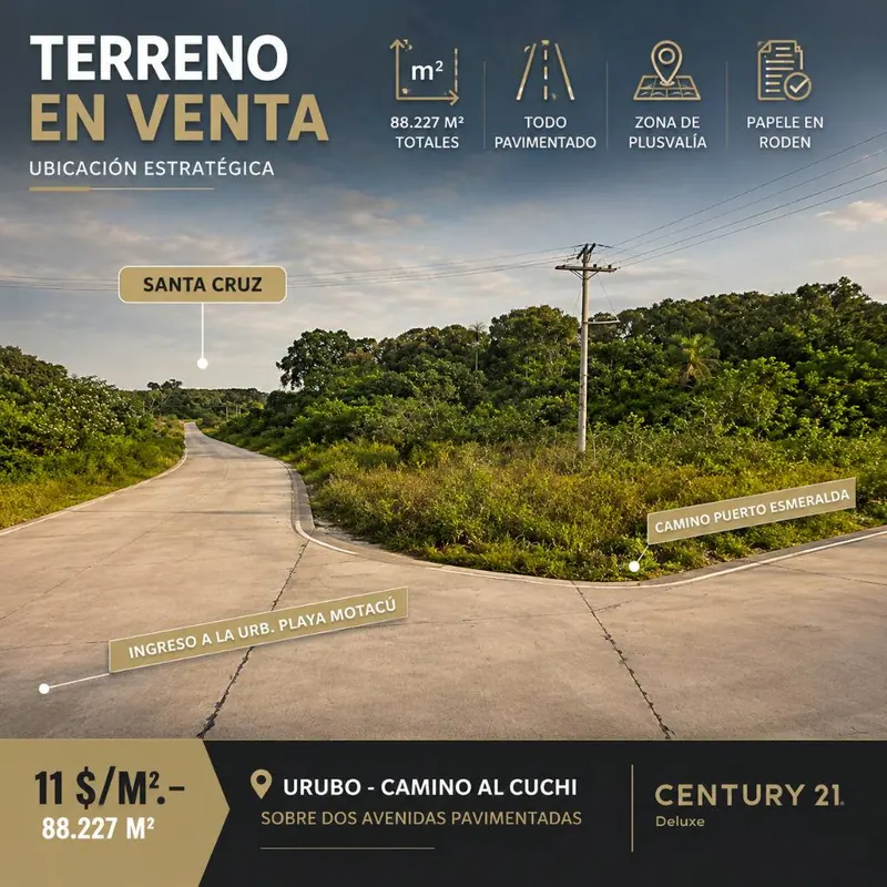 Terreno de 88.227 m² en venta en el Urubó, carretera al Cuchi: foto 1 de 3
