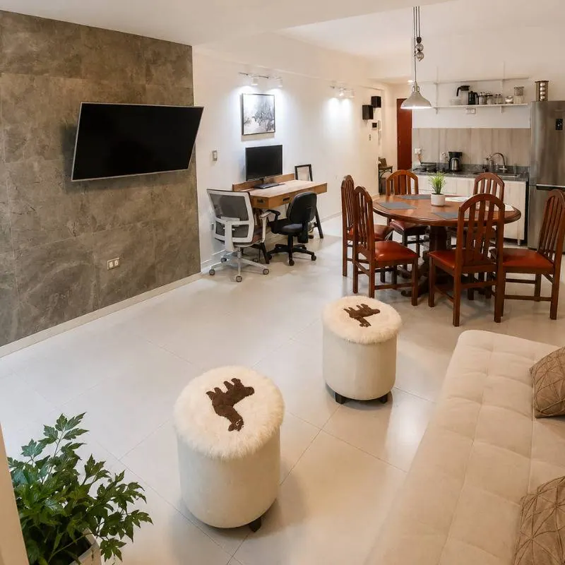 Departamento de 1 dormitorio con jardín interno en alquiler: foto 2 de 4