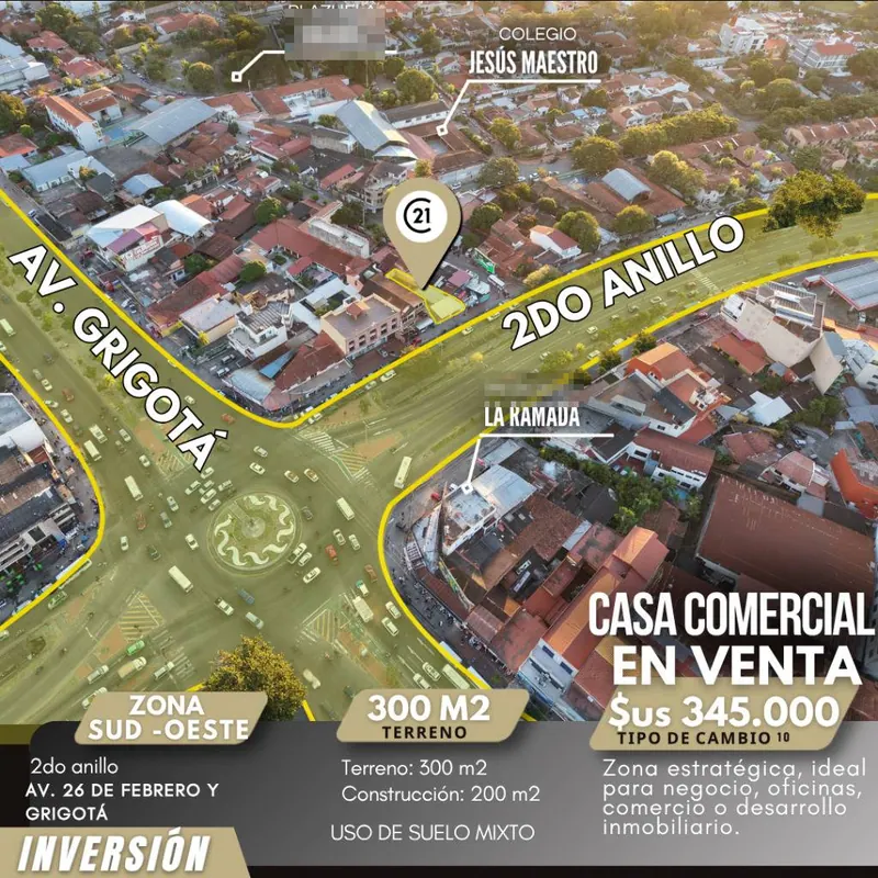 Casa de uso comercial en venta sobre la Av. 26 de Febrero, 2do anillo: foto 6 de 6