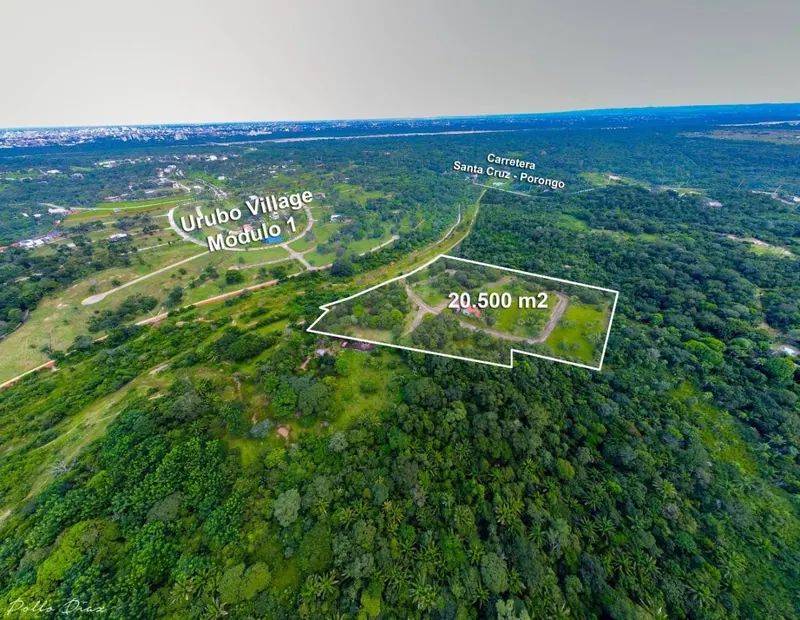 Urbanización cerrada con 34 terrenos en venta en el Urubó, 20.500 m²: foto 3 de 4