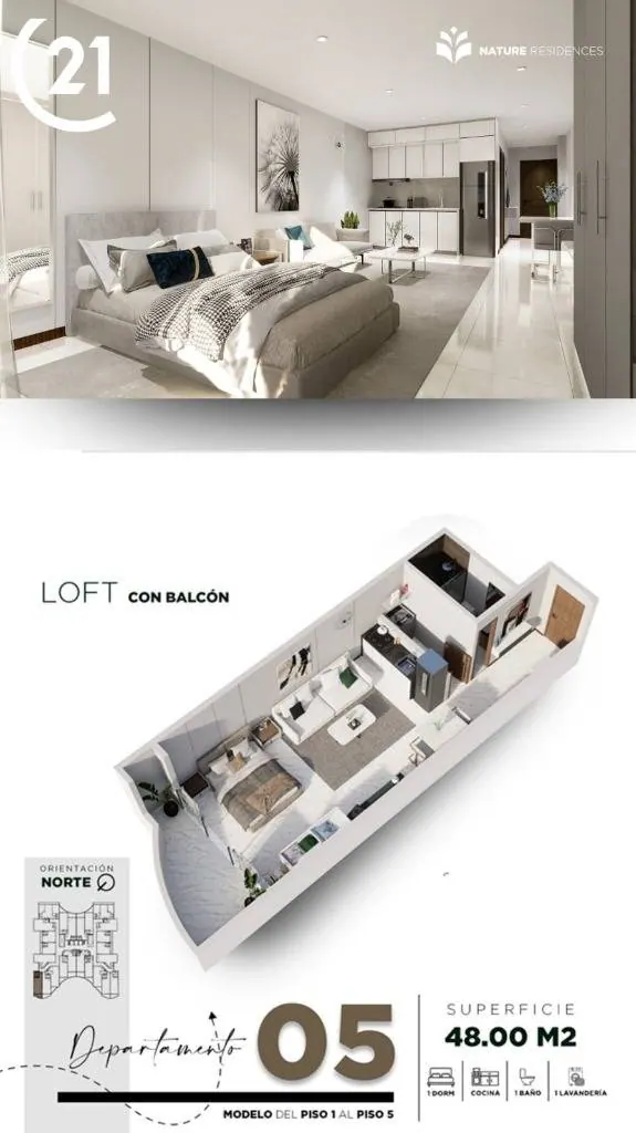 Monoambiente de 48 m² en venta en Nature Residences, Zona Norte: foto 10 de 10
