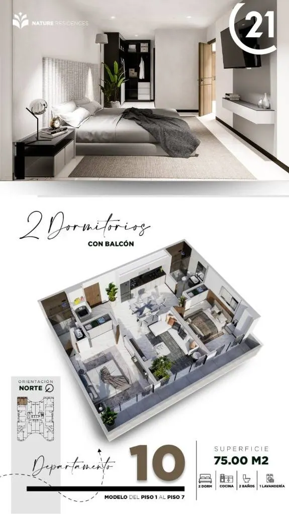 Departamento de 2 dormitorios en venta en la Zona Norte: foto 5 de 5