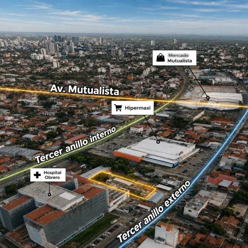 Terreno comercial de 1.498,28 m² en venta sobre la Av. Japón: foto 2 de 8