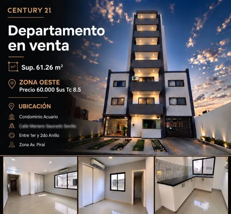 Departamento de 1 dormitorio en venta en el condominio Acuario: foto 2 de 12