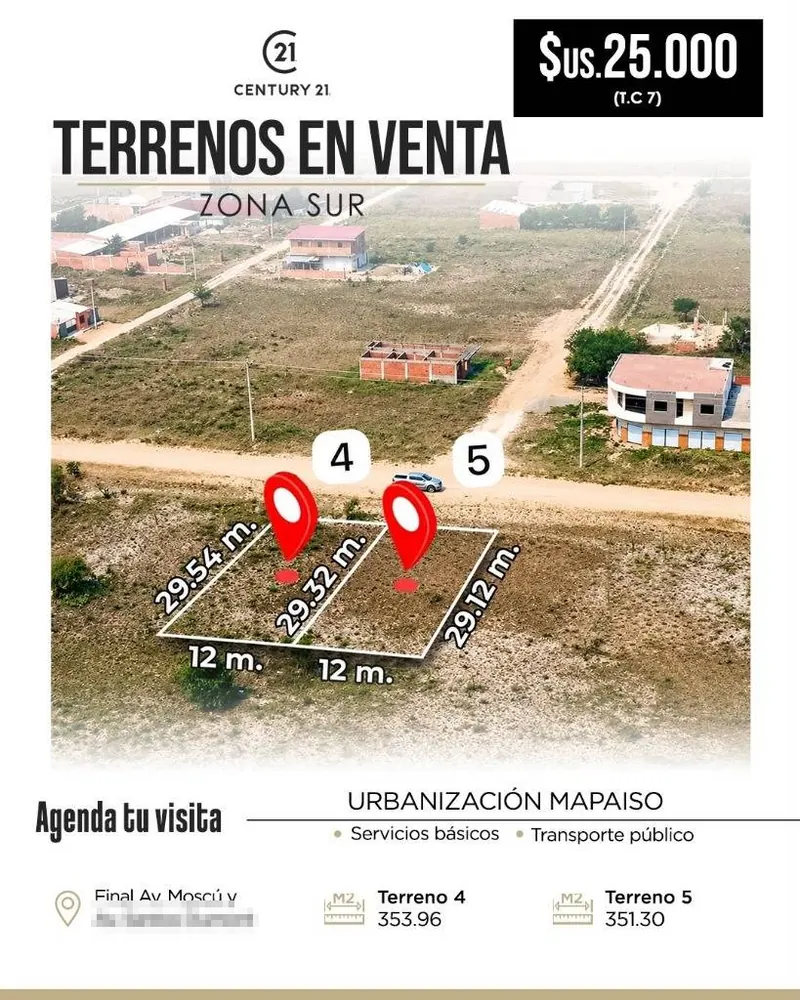 351.30 m² lot for sale in the Mapaizo Sur development: foto 1 de 1