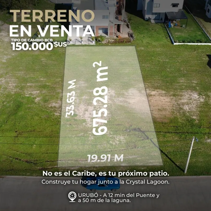 675 m² lot for sale in Mar Adentro, Urubó: foto 3 de 7