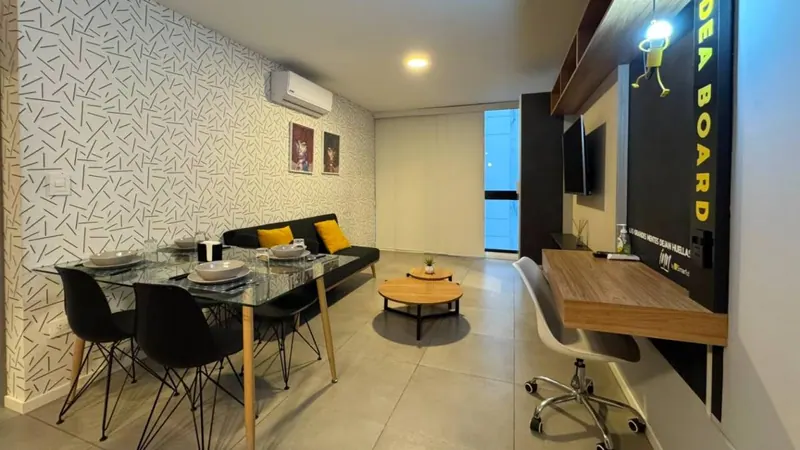Departamento amoblado de 2 dormitorios en venta en Nomad, Equipetrol: foto 2 de 13
