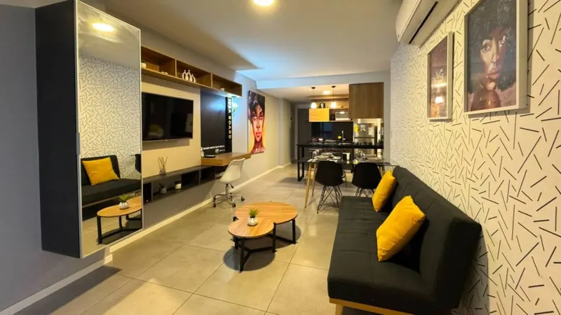 Departamento amoblado de 2 dormitorios en venta en Nomad, Equipetrol: foto 4 de 13