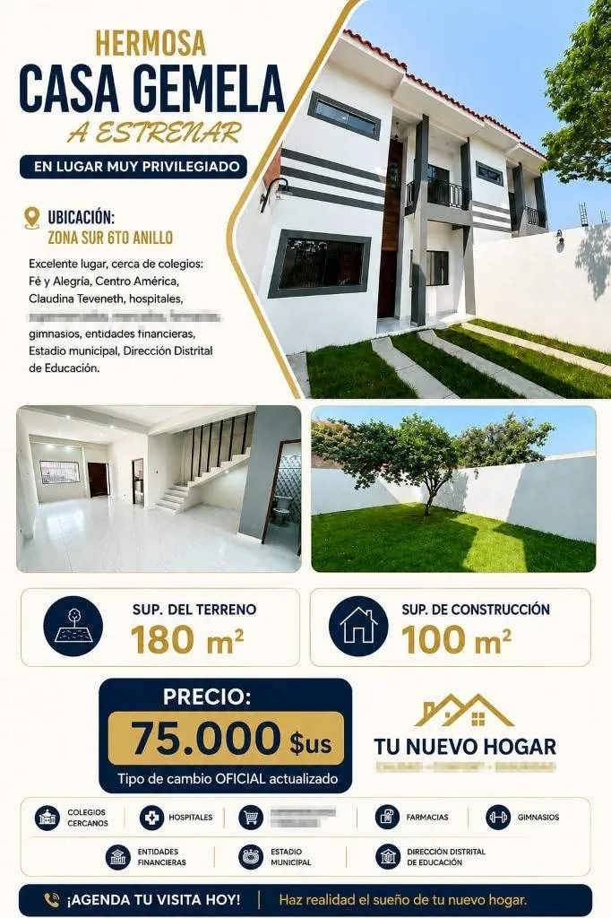 Casa gemela a estrenar en venta en la Zona Sur, 6to anillo: foto 10 de 10