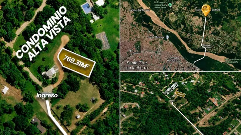 769.31 m² lot for sale in Alta Vista, Urubó: foto 1 de 1