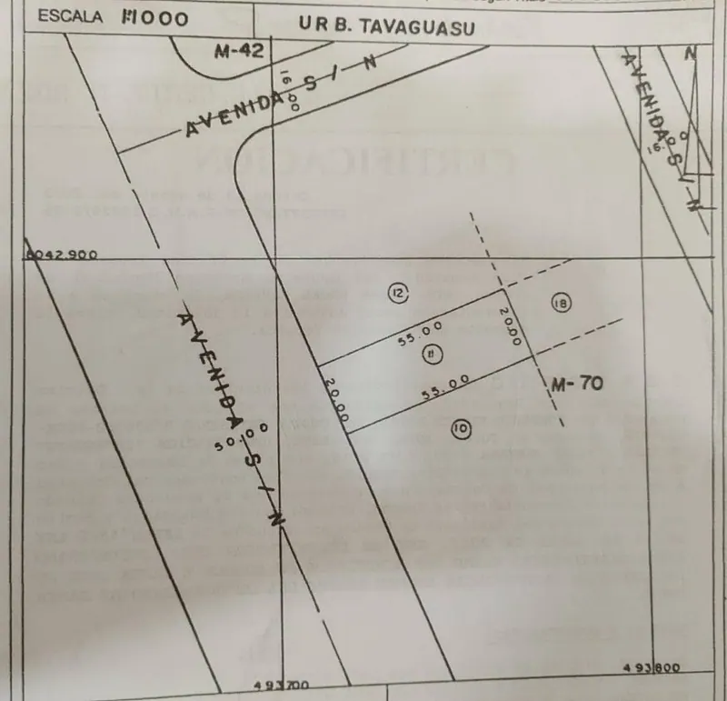 Terreno de 1.100 m² en venta en la Urbanización Tavaguazú: foto 2 de 2