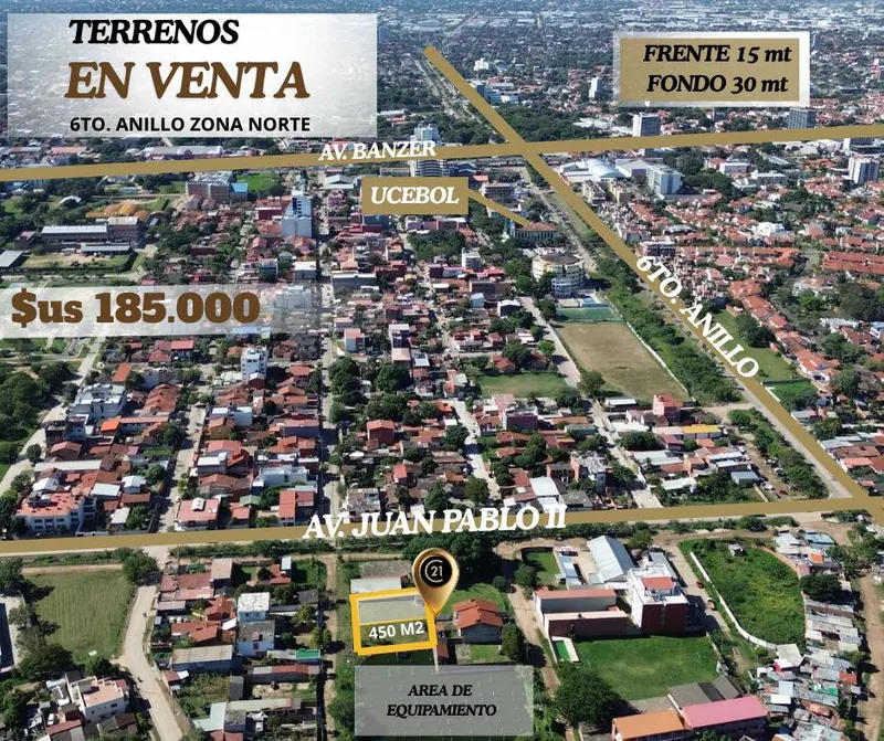 450 m² lot for sale in the North Zone, 6th ring: foto 2 de 10