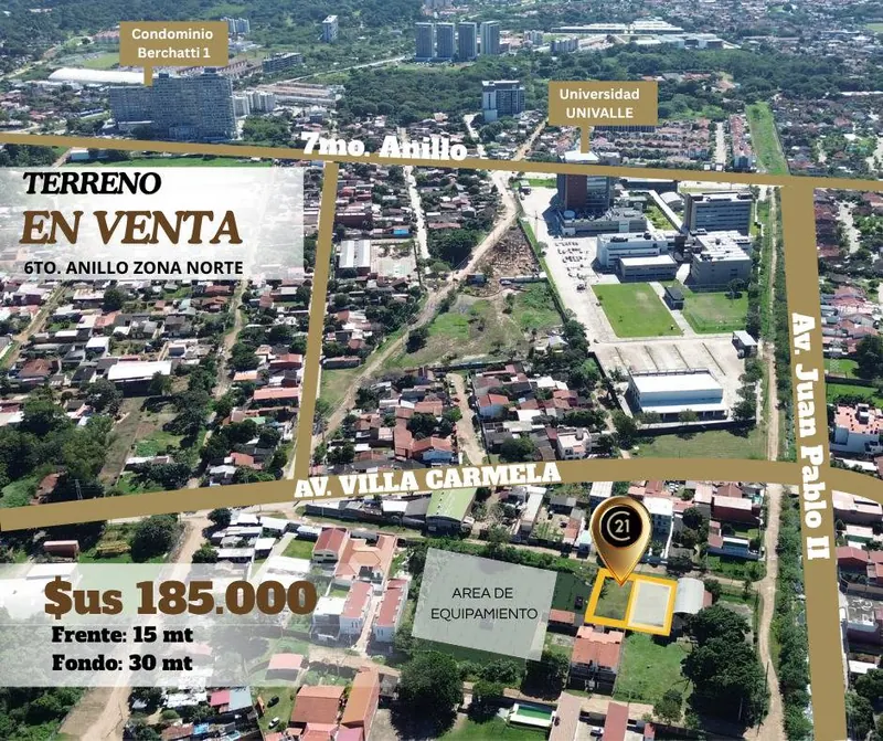450 m² lot for sale in the North Zone, 6th ring: foto 4 de 10