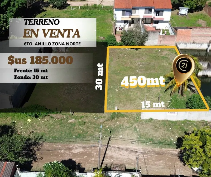 450 m² lot for sale in the North Zone, 6th ring: foto 8 de 10