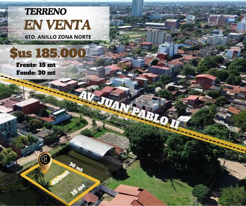 450 m² lot for sale in the North Zone, 6th ring: foto 9 de 10
