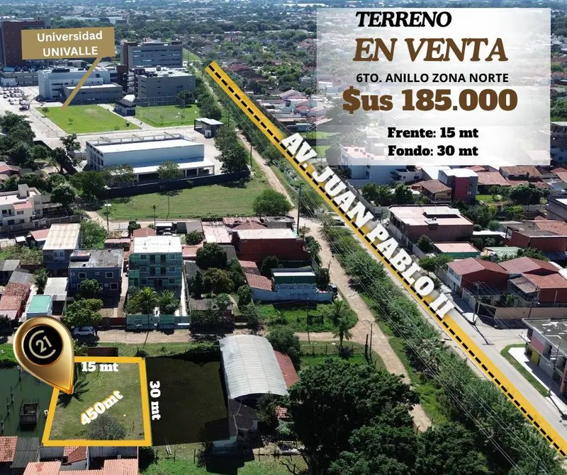 450 m² lot for sale in the North Zone, 6th ring: foto 10 de 10