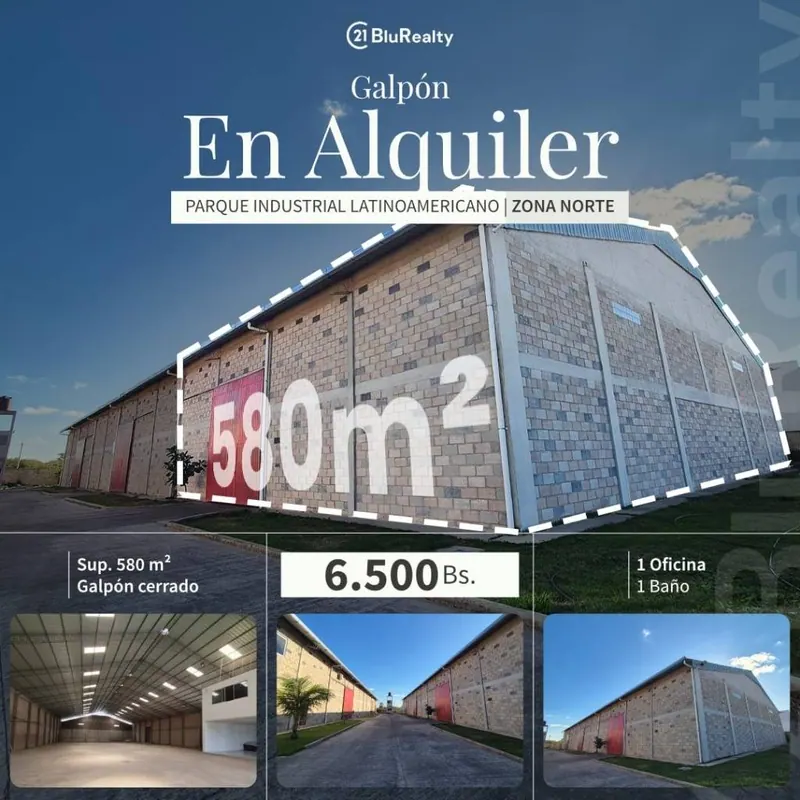 Galpón de 580 m² en alquiler en el Parque Industrial Latinoamericano: foto 4 de 5