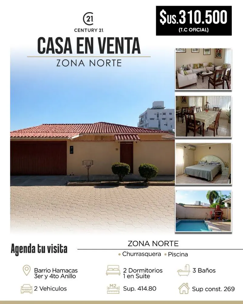 3-bedroom house for sale in Hamacas neighborhood, North Zone