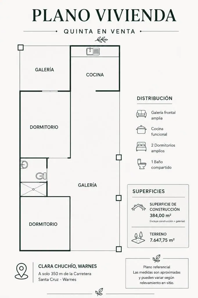 7,647.75 m² country property for sale in Clara Chuchío, Warnes: foto 14 de 17