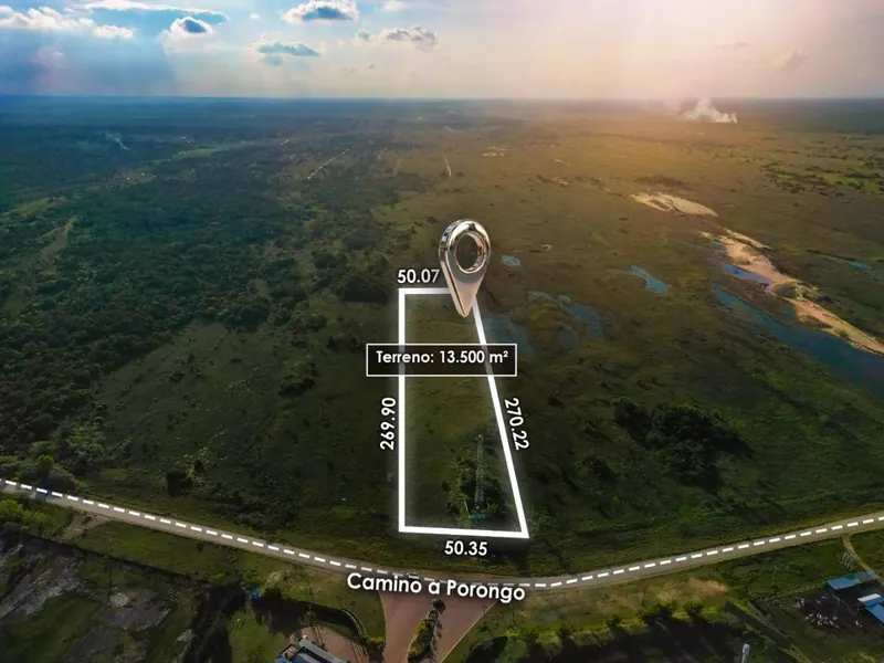 Terreno de 13.500 m² en venta en el Urubó, camino a Porongo: foto 4 de 7