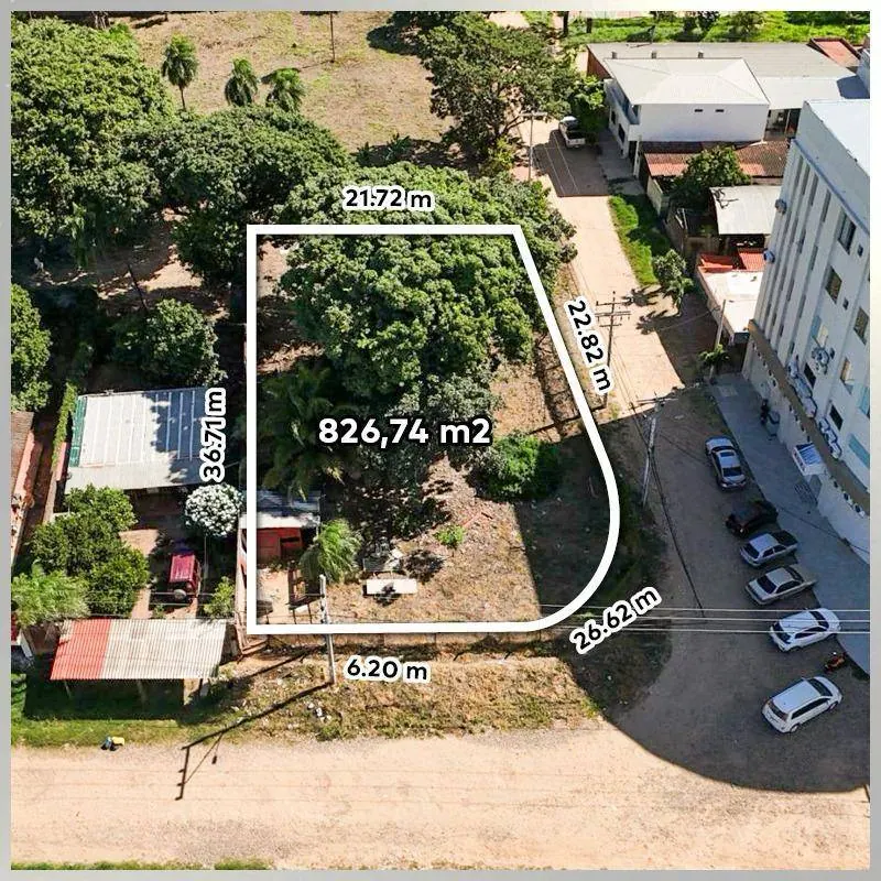 Terreno en esquina de 826,74 m² en venta en la Zona Sur