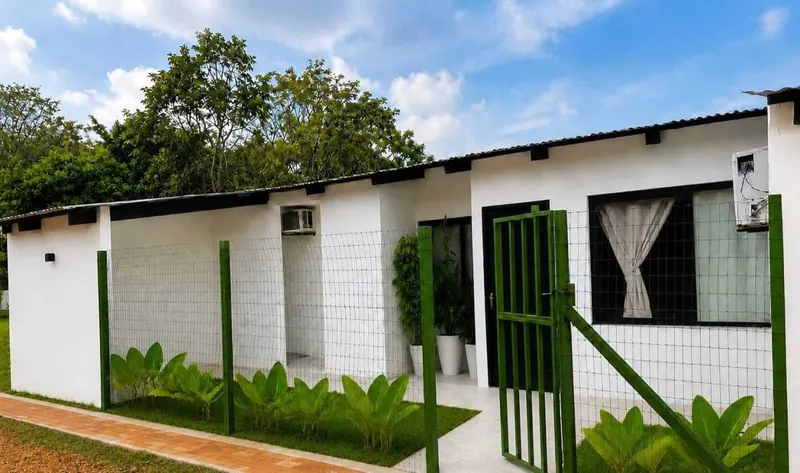 2-bedroom house in a gated community for anticrético in the North Zone