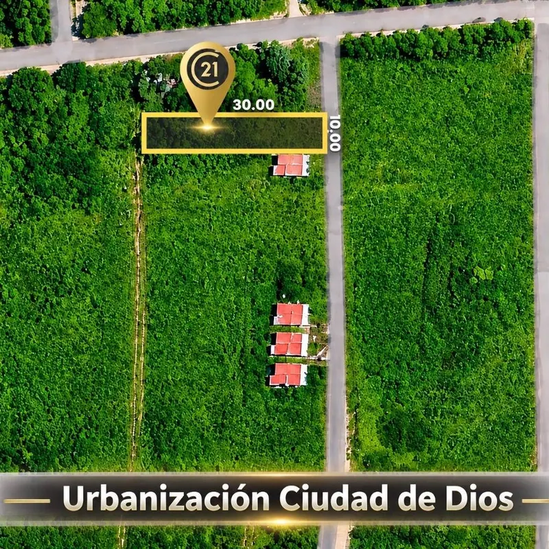 Terreno de 300 m² en venta en la urbanización Ciudad de Dios, Cotoca: foto 2 de 2