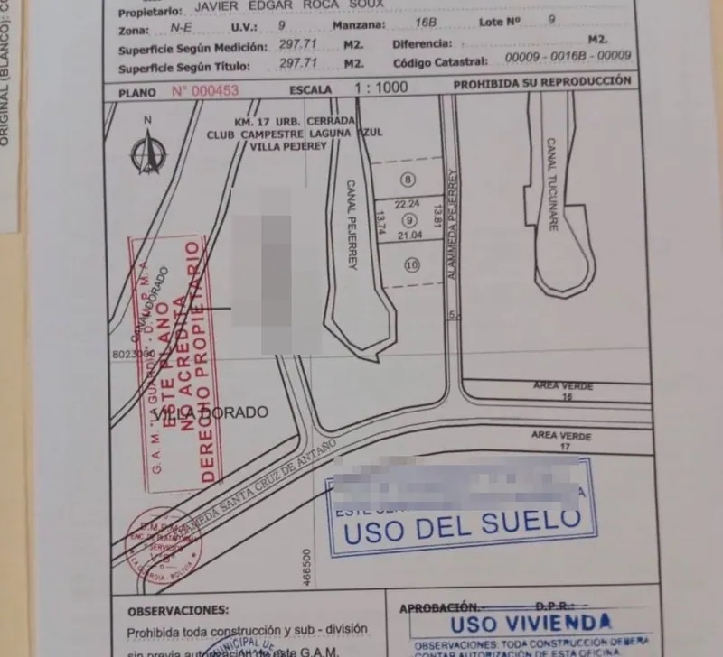 Terreno de 297,71 m² en venta en el condominio Laguna Azul, km 17: foto 6 de 7