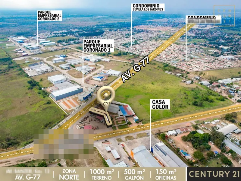 Galpón con oficinas en venta sobre la Av. Banzer, km 11: foto 2 de 5