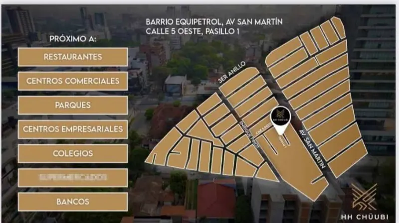 Departamento de 1 dormitorio en venta en edificio HH Chubi, Equipetrol: foto 3 de 6