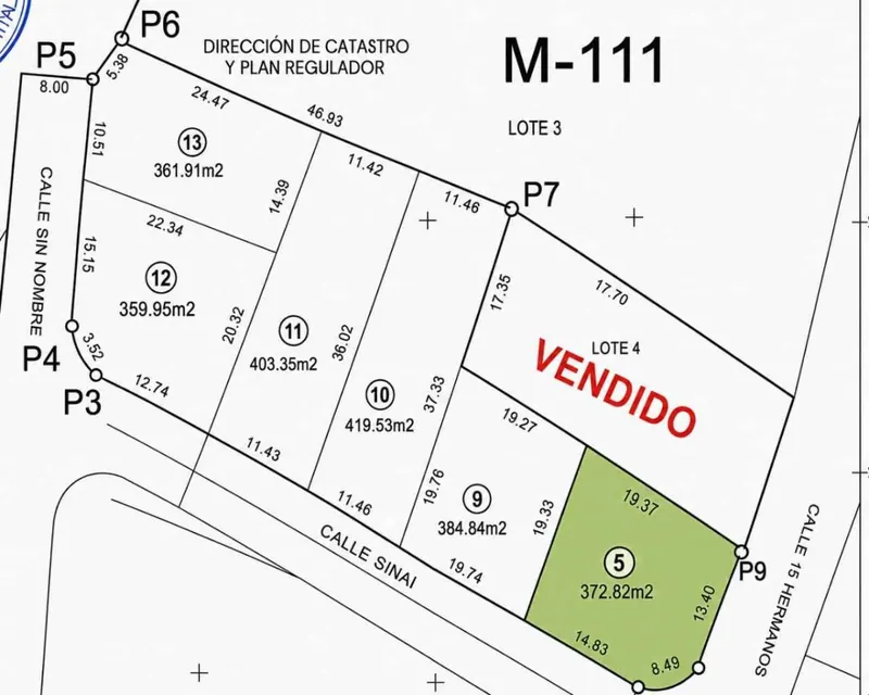 Corner lot of 372.82 m² for sale in Buena Vista: foto 3 de 3