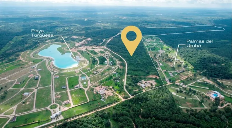 Terreno de 237,5 m² en preventa en el Urubó, frente a Playa Turquesa: foto 1 de 9