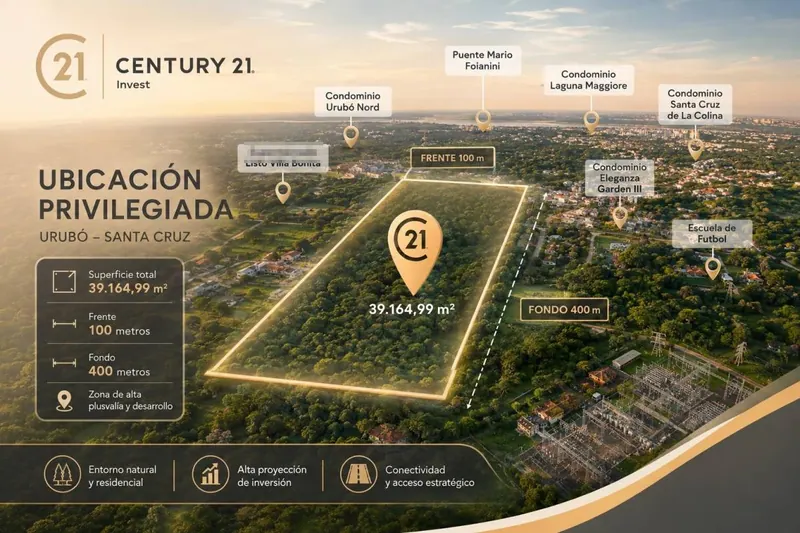 Terreno de 39.164,99 m² en venta en el Urubó, Villa Bonita: foto 2 de 5