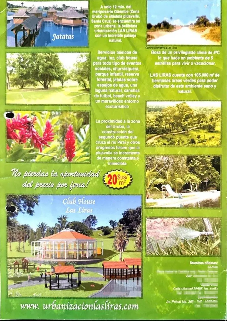 5,929.55 m² lot for sale in Las Liras, Porongo: foto 2 de 4