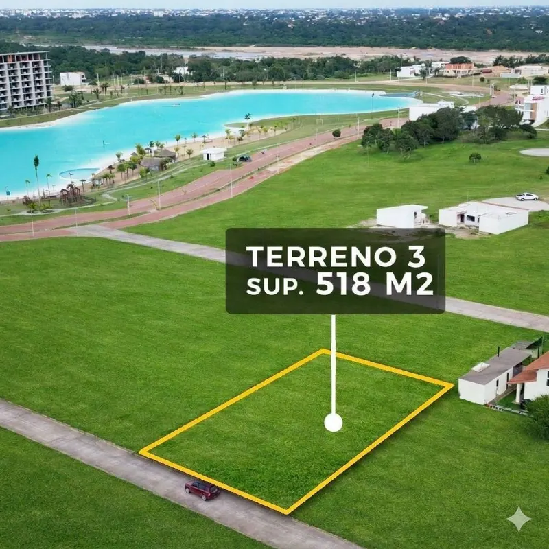 Terreno de 518,74 m² en venta en Mar Adentro, Urubó: foto 6 de 8