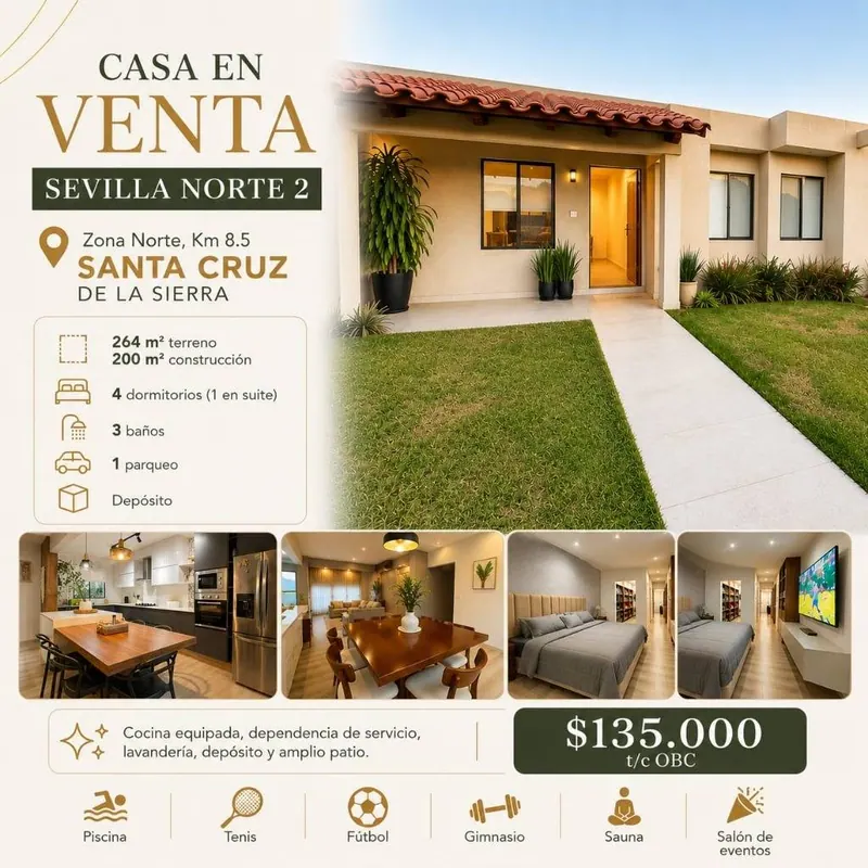 4-bedroom house for sale in the Sevilla Norte 2 gated community: foto 2 de 13