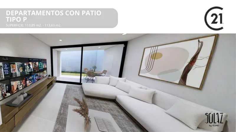 Departamento de 2 dormitorios con patio en preventa en Solaz: foto 2 de 3