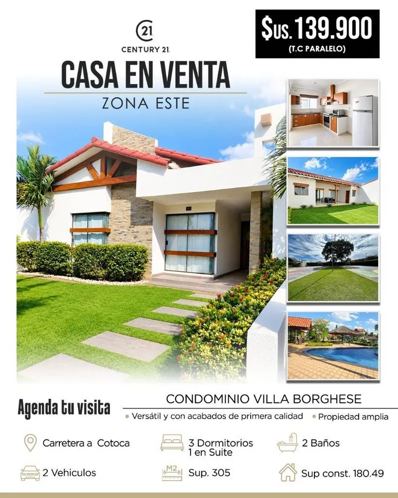 3-bedroom house for sale in the Villa Borghese gated community: foto 2 de 12